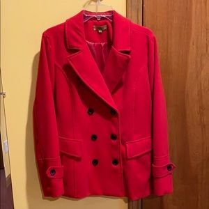 Valerie Stevens Red Pea Coat 🧥